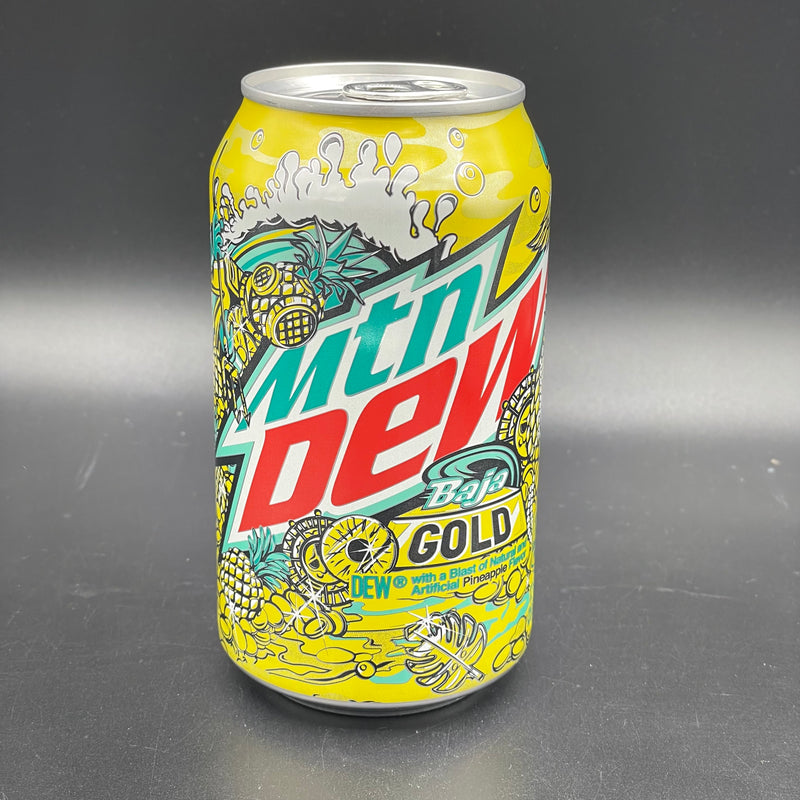 NEW SPECIAL MTN DEW Baja Gold - 355ml (USA) LIMITED EDITION