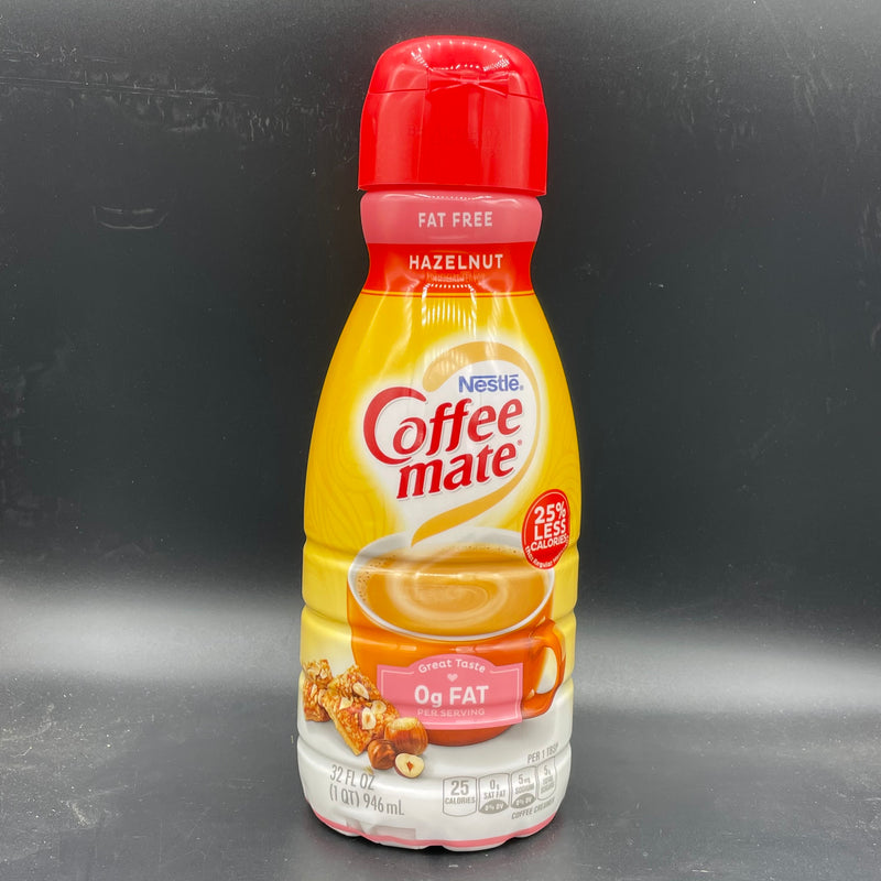 Nestle Coffee Mate Liquid Creamer -  Fat Free Hazelnut Flavour 946ml (USA)