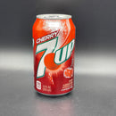 7 Up - Cherry Flavoured Soda, 355ml (USA)