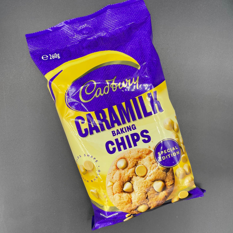 NEW SPECIAL EDITION Cadbury Caramilk Baking Chips 260g (AUS) NEW SPECIAL EDITION
