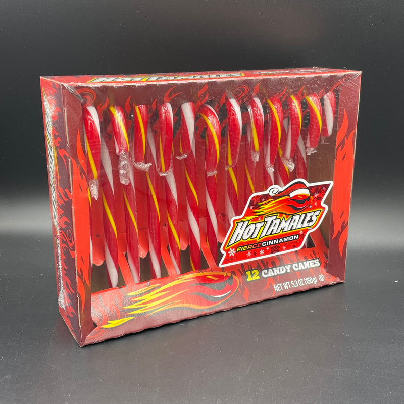 Hot Tamales - Fierce Cinnamon Flavored Candy Canes 12 pack 150g (USA) CHRISTMAS SPECIAL