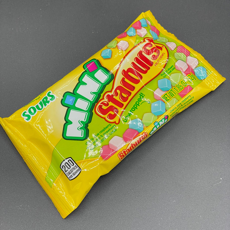 Starburst - Mini Starburst Sours (Unwrapped), 52g (USA)