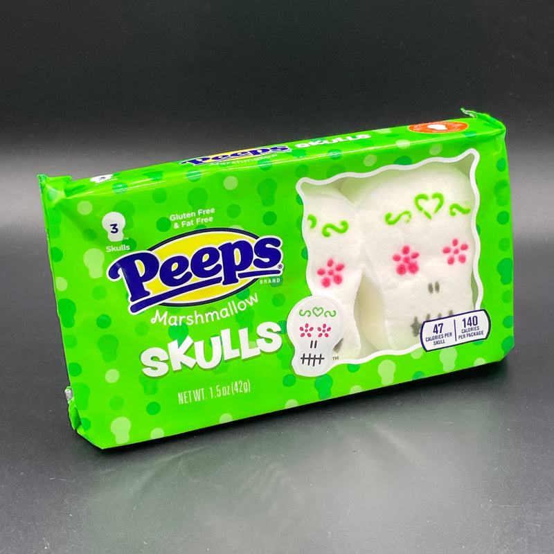 SPECIAL Peeps Marshmallow Skulls 3pk 42g (USA) HALLOWEEN