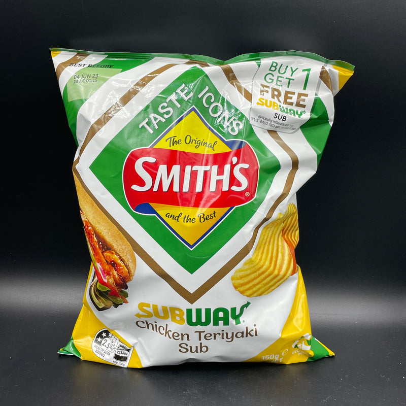NEW Taste Icons - Smith’s Subway, Chicken Teriyaki Sub Flavour Chips 150g (AUS)LIMITED EDITION