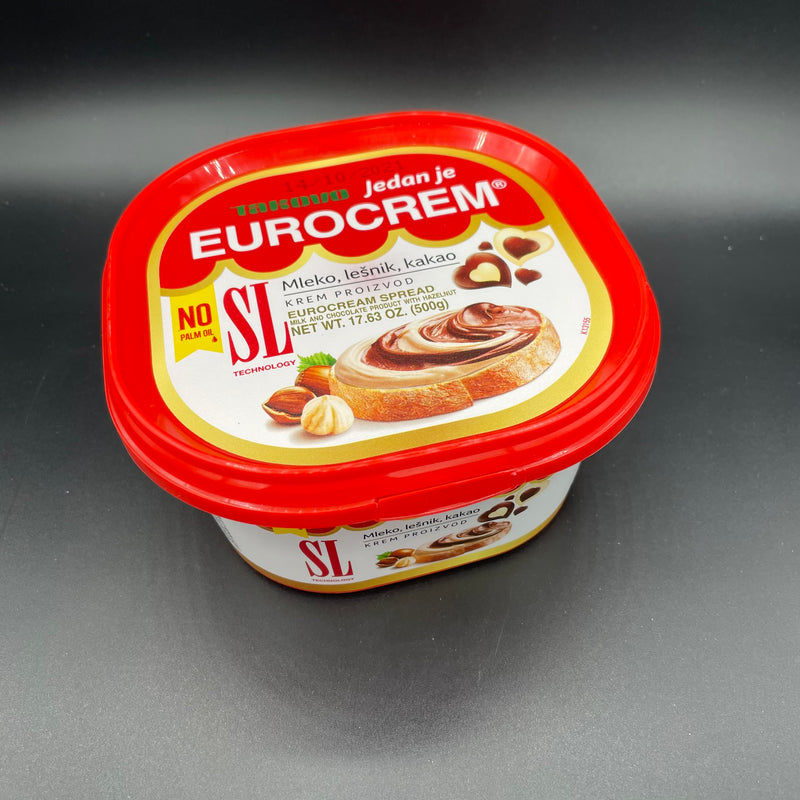 Swisslion Eurocrem Spread - milk chocolate and hazelnut spread 500g Tub (EURO)