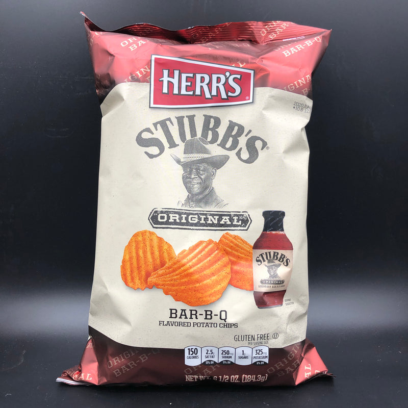 Herr's Stubb's Original Bar-B-Q Flavored Potato Chips 184g (USA) SHORT DATE