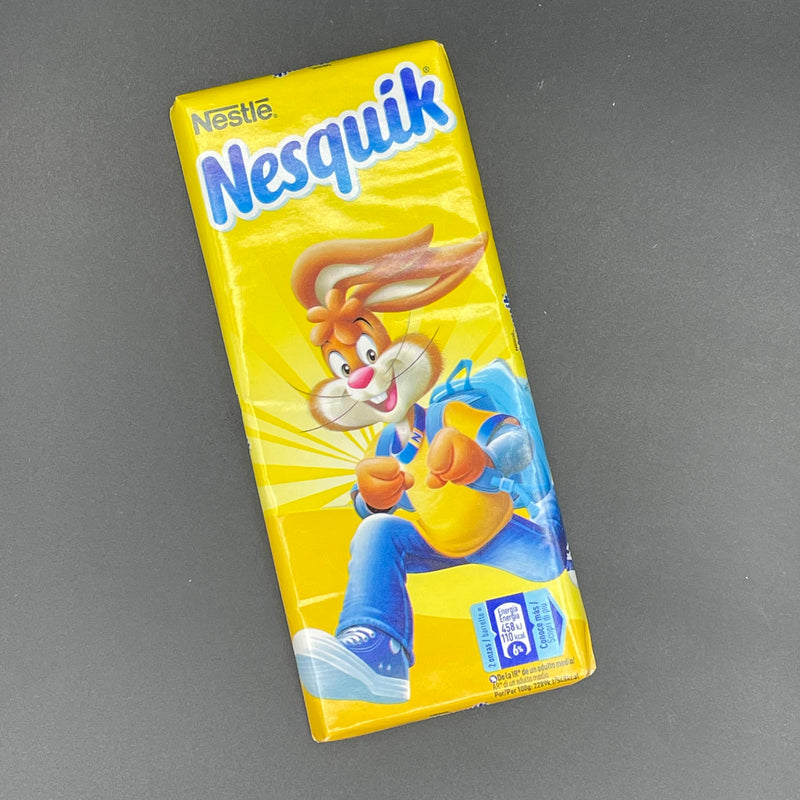 MELTED Nestle Nesquik Chocolate Block - Milk Chocolate with Creamy Milk Filling 100g (EURO)