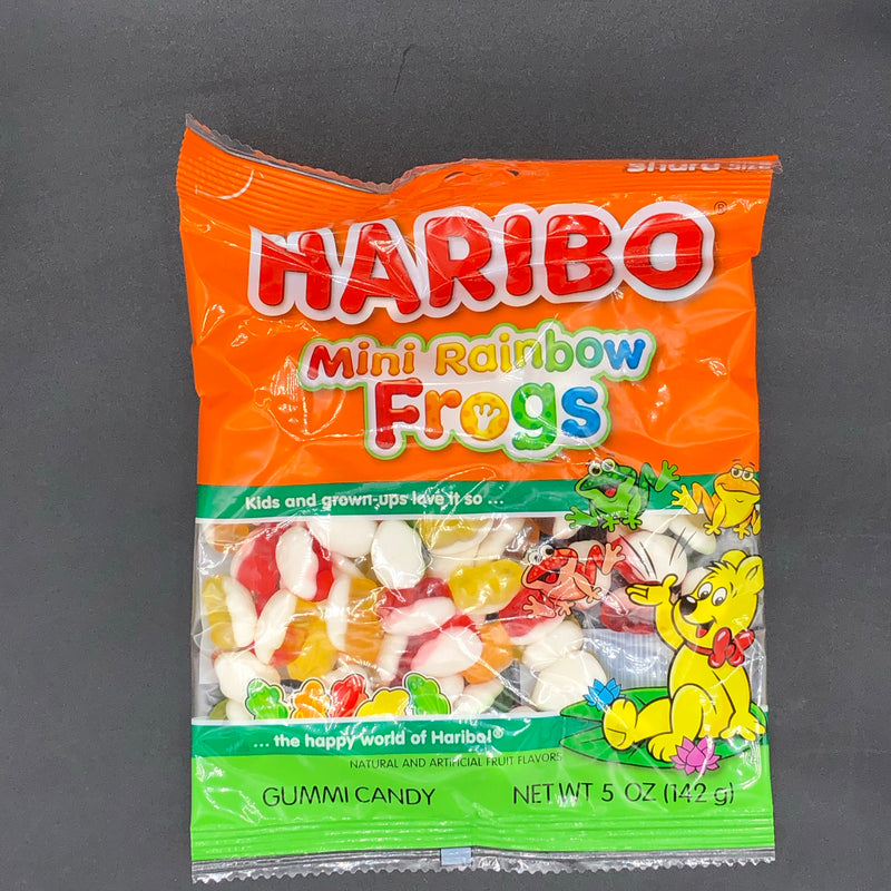 Haribo Mini Rainbow Frogs - Share Size Gummy Candy 142g (USA)