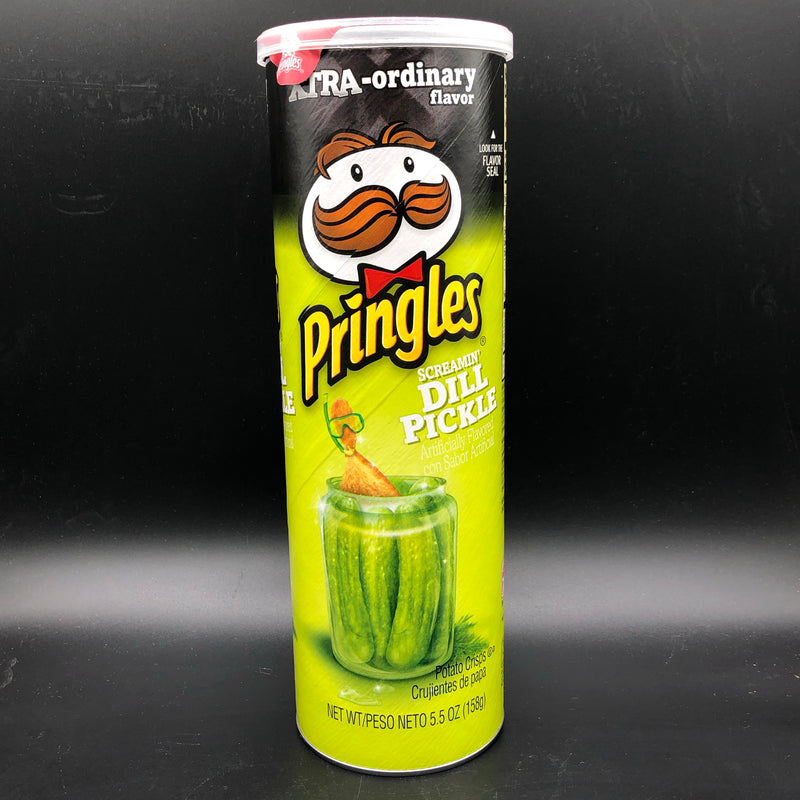 Pringles Screamin’ Dill Pickle Flavour Potato Crisps 158g (USA)