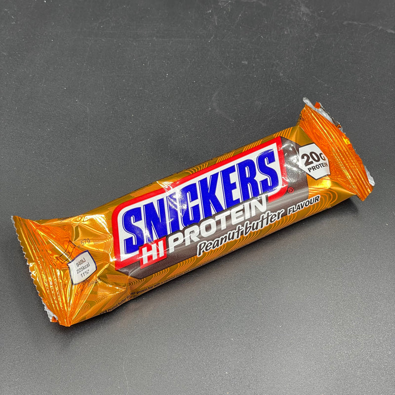 Snickers HiProtein Peanut Butter Flavour, Protein Bar with 20g of Protein 57g (UK)