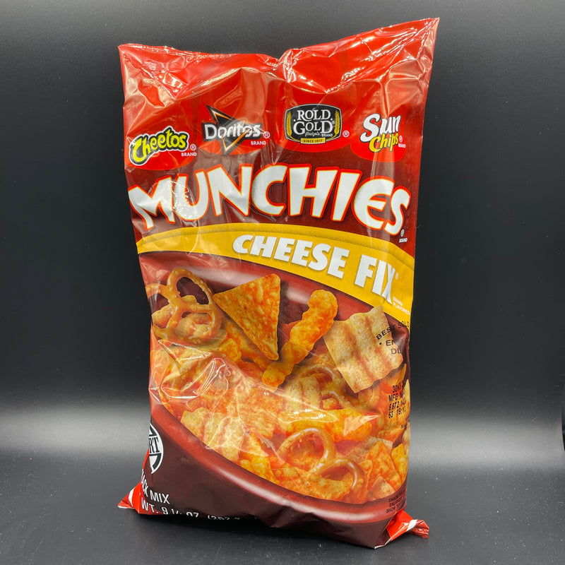 Munchies Brand, Cheese Fix! Includes a mix of: Cheetos, Doritos, Rold Gold, & Sun Chips 262g (USA)
