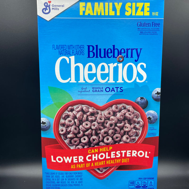 SPECIAL Blueberry Cheerios - Family Size 538g (USA) LIMITED STOCK