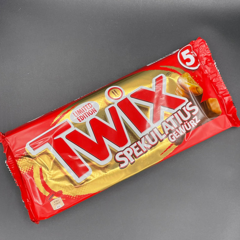 SPECIAL 5-Pack Limited Edition Twix Spekulatius Gewurz - Speculoos (Gingerbread) Spice! 5 Individual Twin-Bars 230g (GERMAN) LIMITED CHRISTMAS EDITION