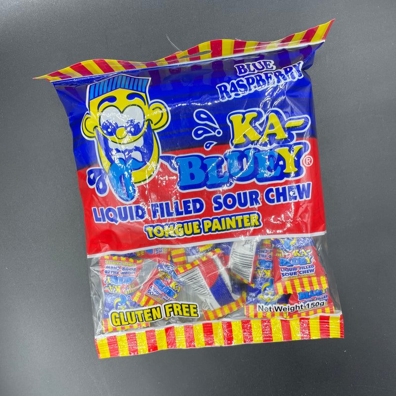 KA-BLUEY Liquid Filled Sour Chews - Blue Raspberry Tongue Painter 150g (AUS) THROWBACK