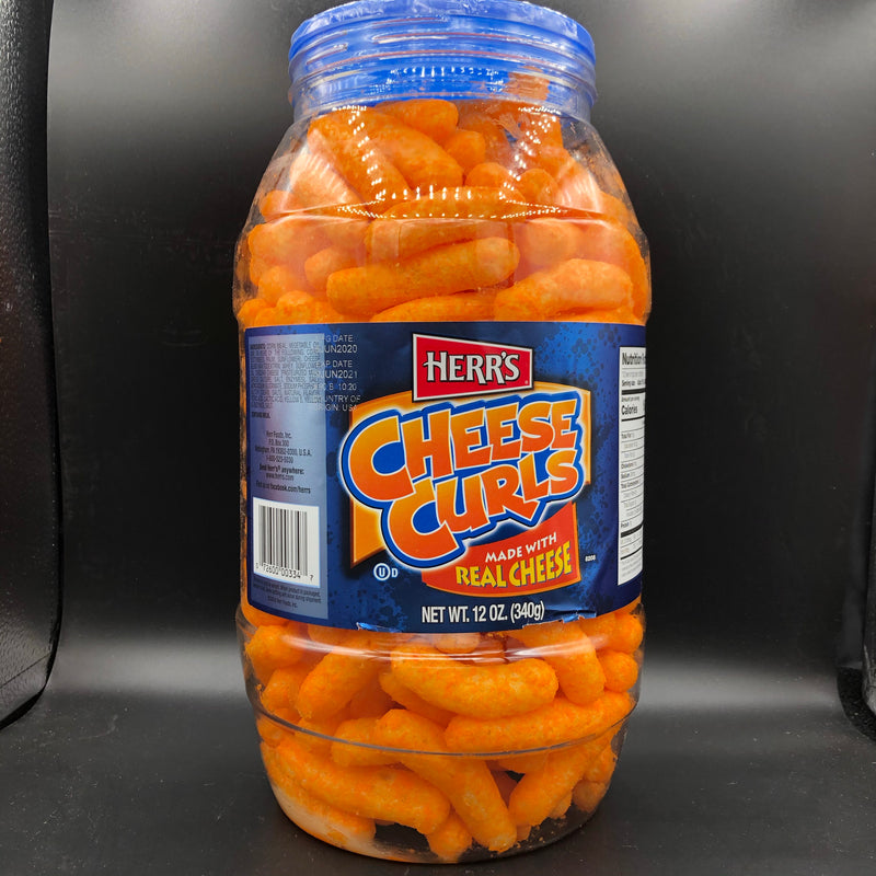 Herr’s Giant Cheese Curls Barrel 340g (USA) SPECIAL EDITION