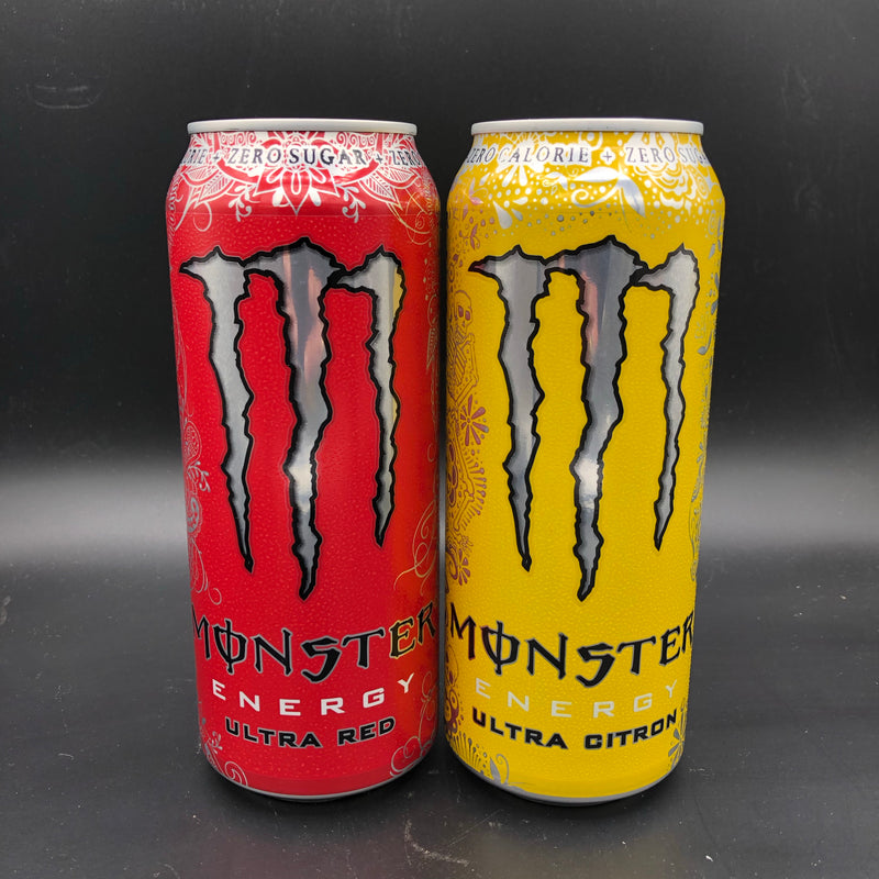 Monster Ultra 2 Pack! 2x 500ml. Ultra Citron & Ultra Red. (USA)