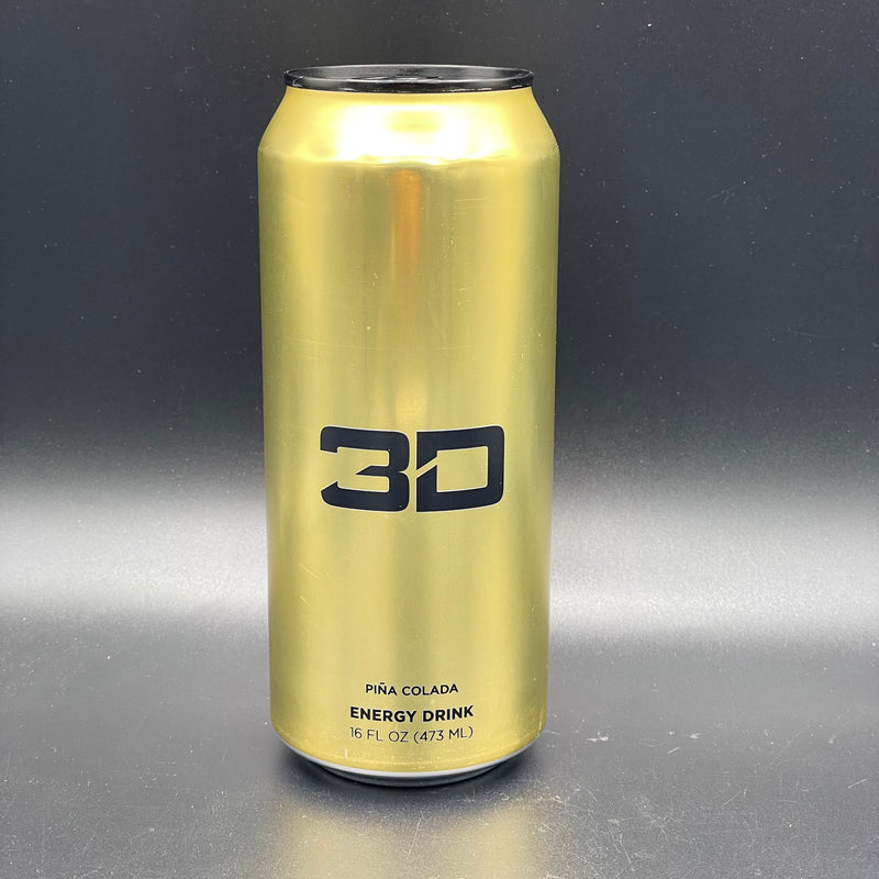 NEW 3D Energy Drink - Pina Colada Flavour 473ml (USA) NEW