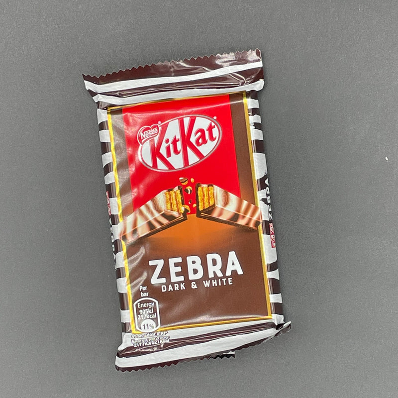 NEW Nestle Kit Kat Zebra - Dark & White Choc 41g (UK) NEW