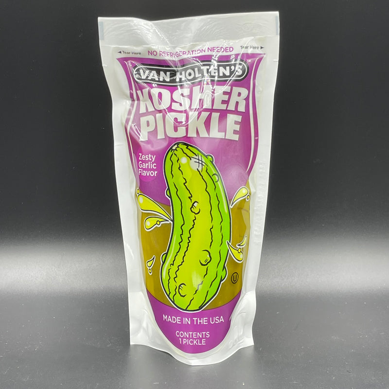 Van Holten’s Pickle In A Pouch - Kosher Pickle, Zesty Garlic Flavour - 1 Big Pickle! (USA) LIMITED STOCK