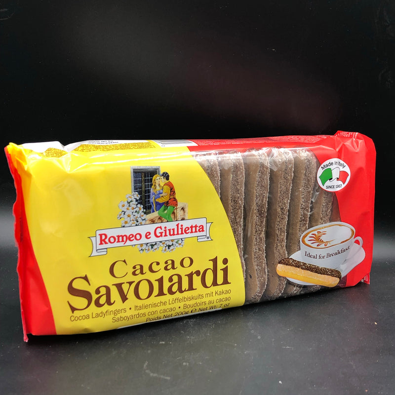Romeo e Giulietta Cacao Savoiardi - lady fingers with cocoa 200g (ITALY)