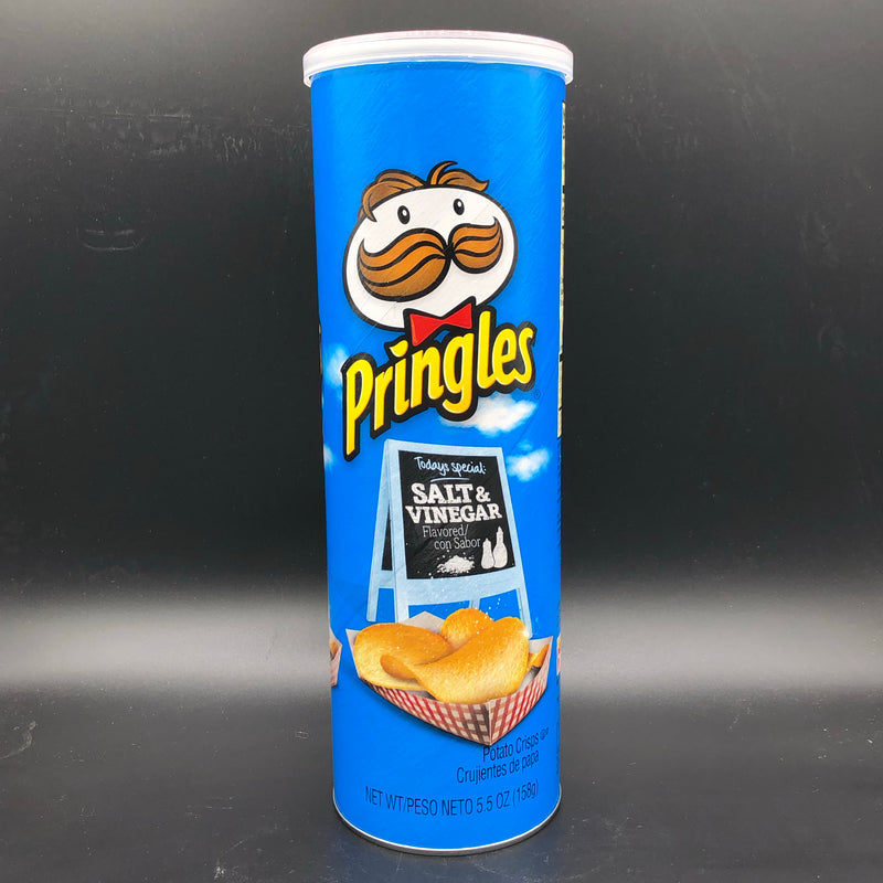 Pringles Salt And Vinegar Flavour Potato Crisps 158g (USA)