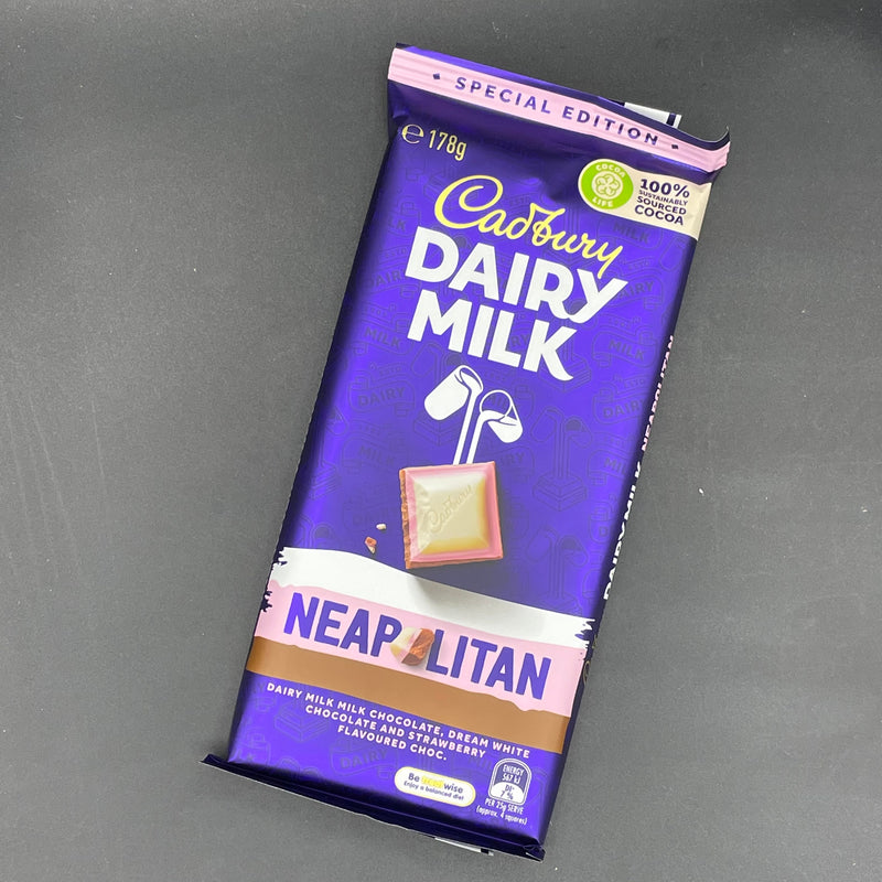 Cadbury Dairy Milk Neapolitan Block 178g (AUS) SPECIAL EDITION