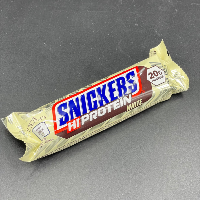 Snickers HiProtein WHITE, Protein Bar with 20g of Protein 57g (UK)
