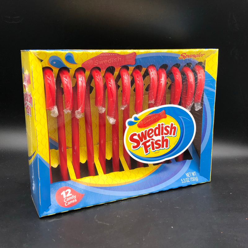 Swedish Fish Candy Canes 12 pack (USA) CHRISTMAS SPECIAL
