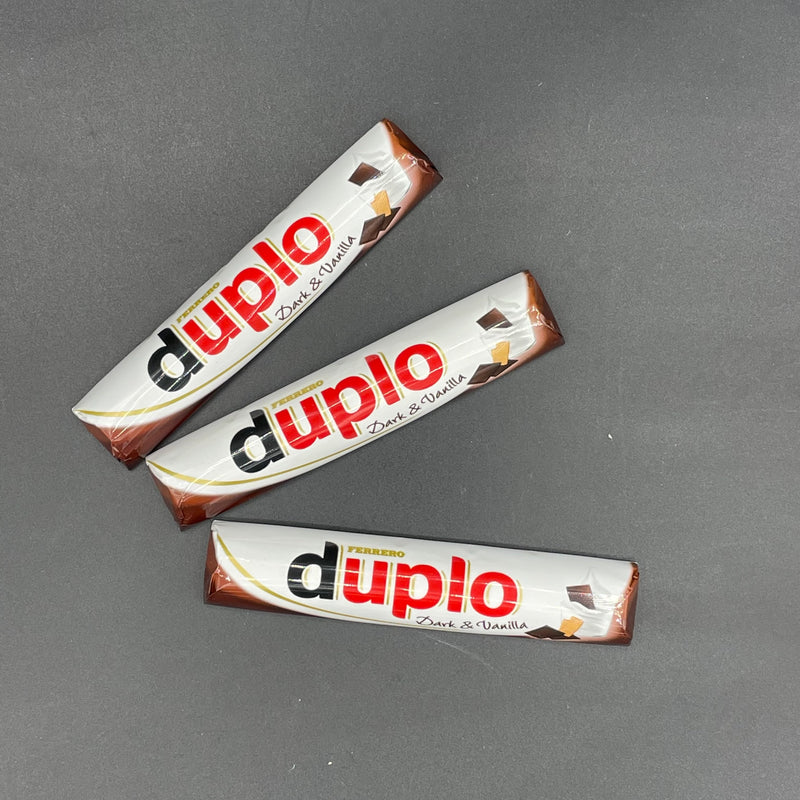 NEW 3x Ferrero Duplo Dark Chocolate & Vanilla Sticks 18g (GERMANY) LIMITED EDITION