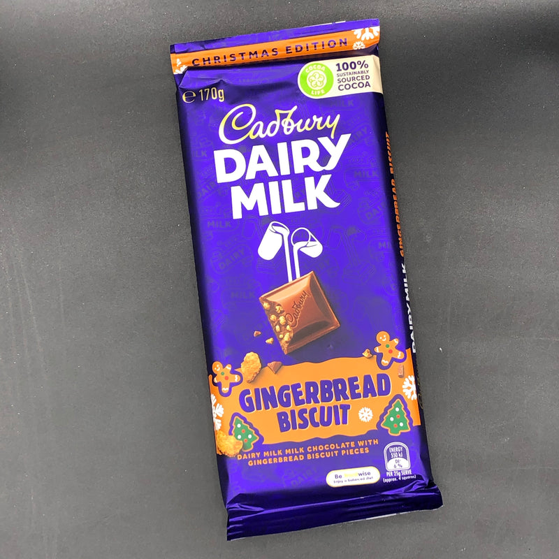 LAST BLOCKS Cadbury Dairy Milk Gingerbread Biscuit Block 170g CHRISTMAS EDITION (AUS)
