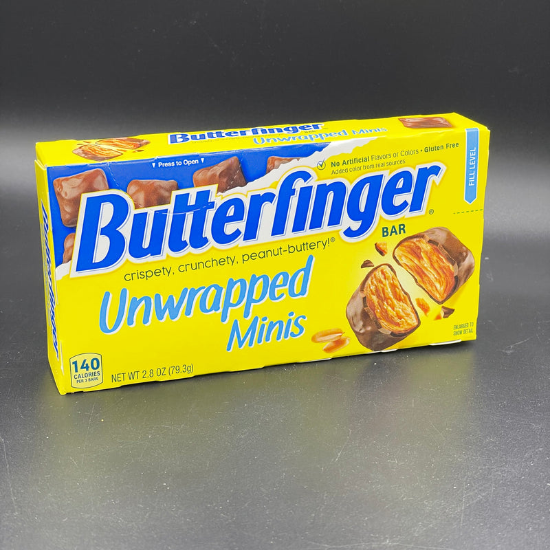 NEW BOX Butterfinger - Unwrapped Minis! 79g (USA) NEW