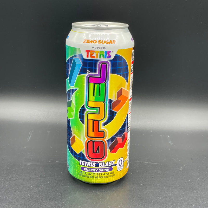 NEW G Fuel Energy Drink - Tetris Blast Flavour - Inspired by Tetris! Energy & Focus, Zero Sugar 473ml (USA)