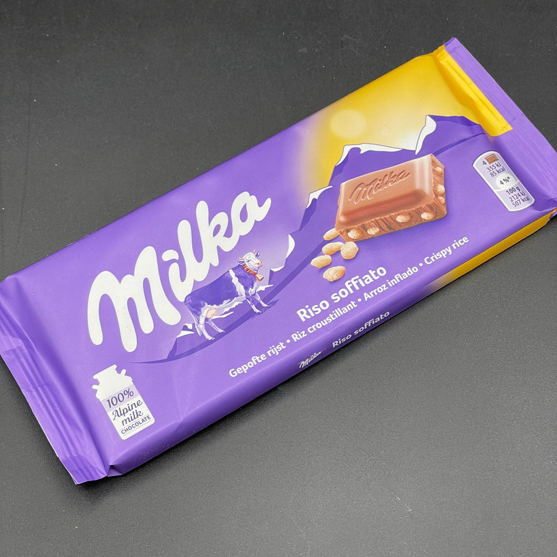 NEW Milka Crispy Rice Block 100g (EURO)