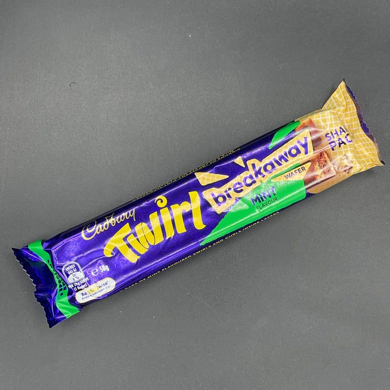 NEW Cadbury Twirl Breakaway Wafer - MINT Flavour 58g Share Pack (AUS) NEW