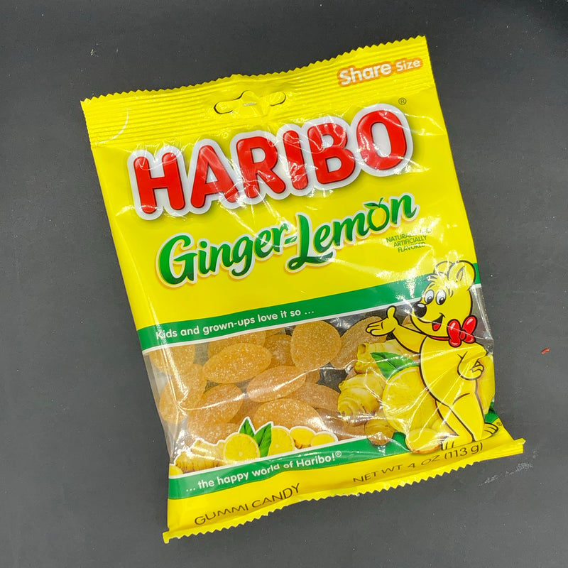Haribo Ginger Lemon - Share Size Gummy Candy 113g (USA)
