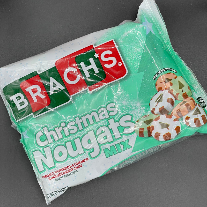 SPECIAL Brach’s Christmas Nougats Mix 283g - Peppermint, Wintergreen, & Cinnamon Handmade Nougat Candy! (USA) LIMITED CHRISTMAS RELEASE