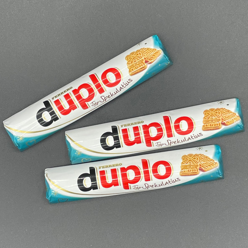 LIMITED EDITION Ferrero Duplo with Spekulatius Cookie Flavour! 3x Duplo Bars, 18g each (EURO) RARE