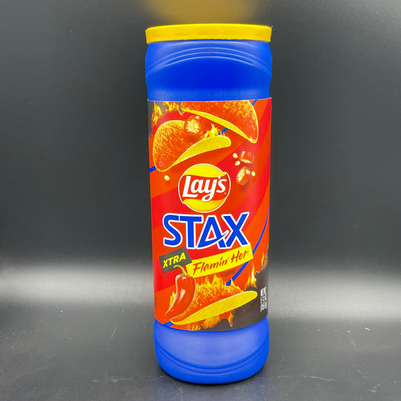 NEW Lays Stax Xtra Flamin’ Hot - flavoured chips 155g (USA) NEW