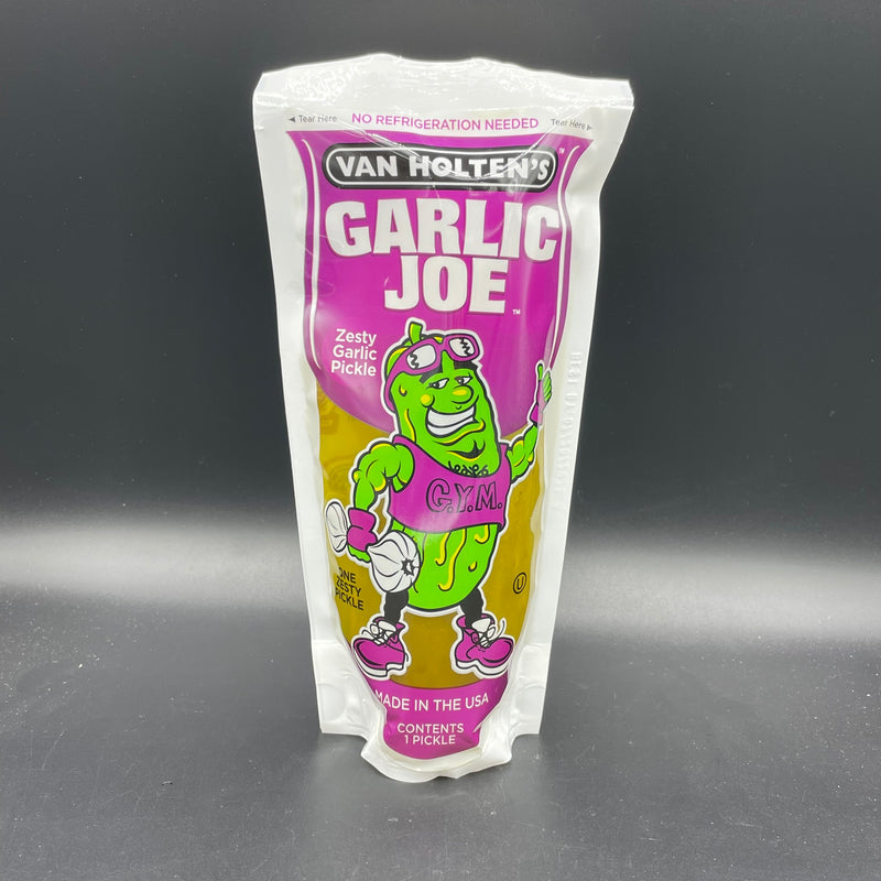 Van Holten’s Pickle In A Pouch - GARLIC JOE - Zesty Garlic Pickle Flavour - 1 Giant Pickle! (USA) LIMITED STOCK