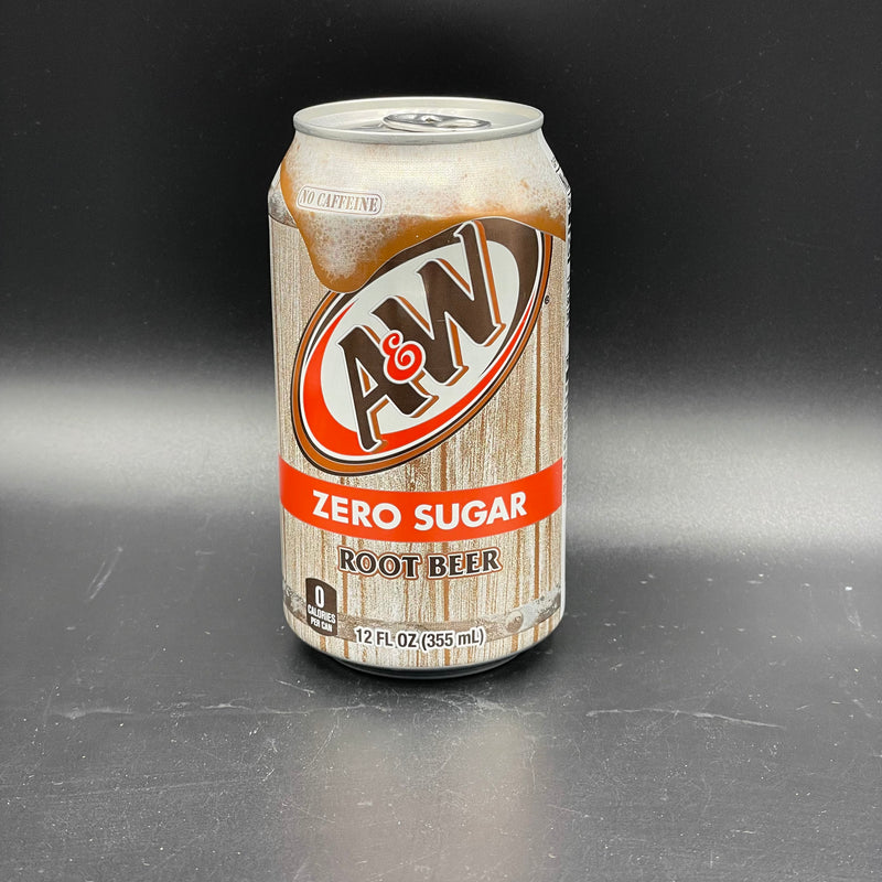 A&W - ZERO SUGAR Root Beer, 355ml (USA)