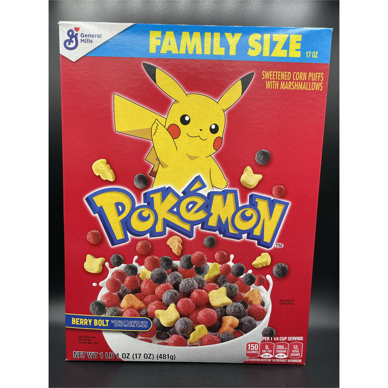 NEW Pokémon Berry Bolt Cereal, Family Size 481g (USA) NEW