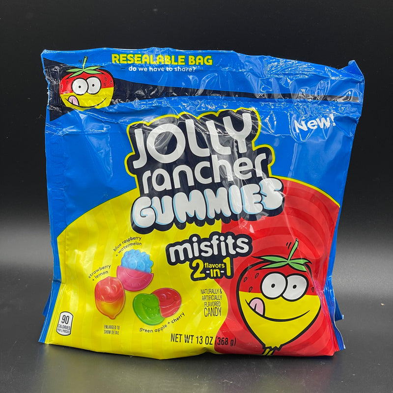 NEW Jolly Rancher Gummies - Misfits 2-flavors-in-1, Big Bag 368g (USA)