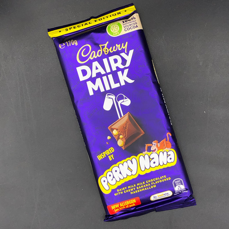 SHORT DATE Cadbury Dairy Milk Perky Nana 170g (NZ) LIMITED EDITION