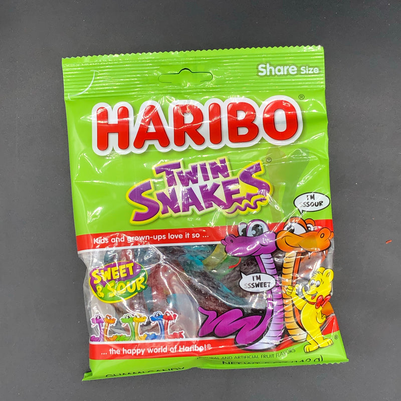 Haribo Twin Snakes - Share Size Gummy Candy 142g (USA)