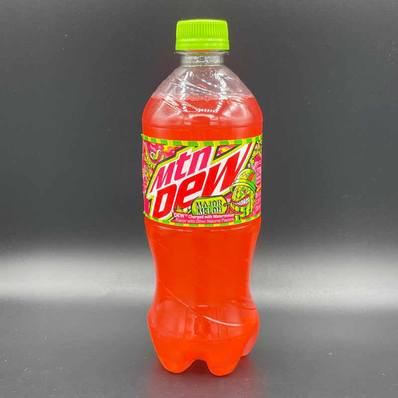 NEW MTN (Mountain) DEW Major Melon - DEW charged with Watermelon flavour, Bottle 591ml (USA) SPECIAL RELEASE