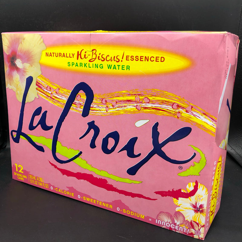 La Croix Naturally HiBiscus Essenced Sparkling Water 355ml - 12 Pack (USA)