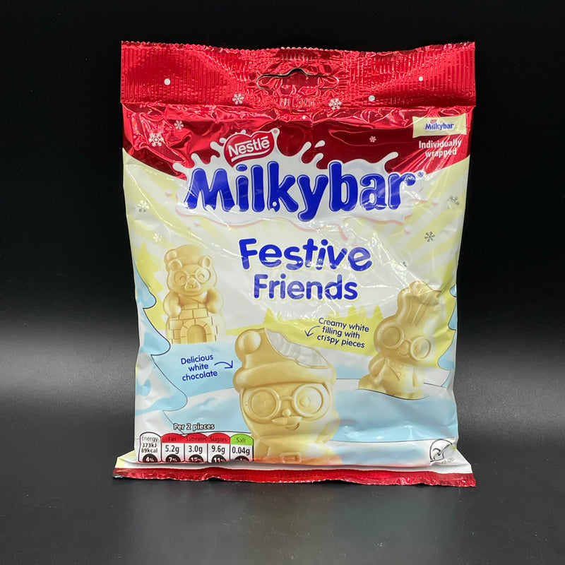 NEW Nestle MilkyBar Festive Friends - White choc with creamy white filling and crispy pieces! 57g (UK) NEW - LIMITED RELEASE