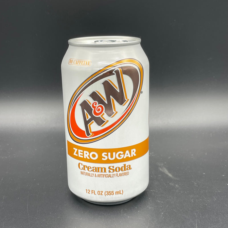 A&W Diet - ZERO SUGAR Cream Soda 355ml (USA)