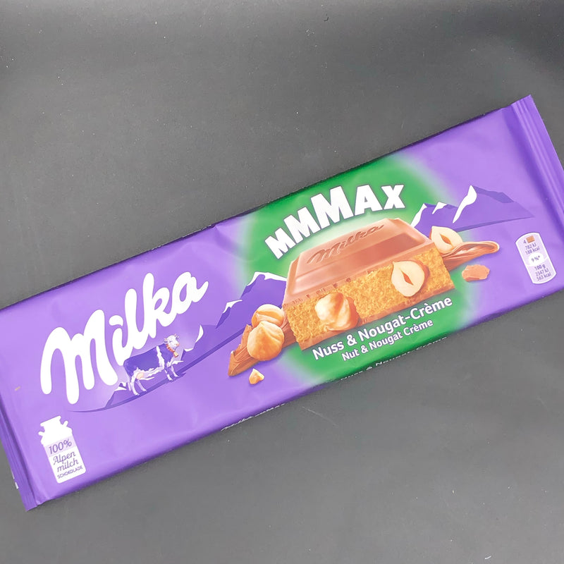 Milka MMMAX Nut & Nougat Creme (cream), Mega 300g Chocolate Block (GERMANY)