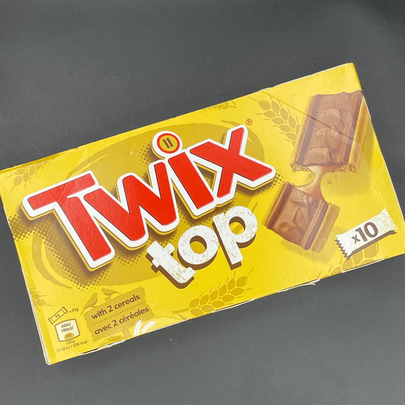 Twix Top - Biscuit topped with caramel and chocolate! 210g (EURO). SHORT DATE